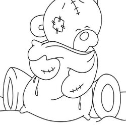 Perfect Teddy Bear Coloring Pages For Girls To Print Free Bears