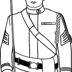 Army Soldier Coloring Pages Military