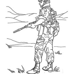 Peerless Soldier Coloring Pages Print Forces Color Special Military Kids