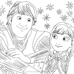 Supreme Anna From Frozen Coloring Pages Cristina Ana