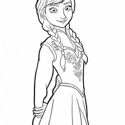 The Highest Quality Frozen Anna Coloring Pages