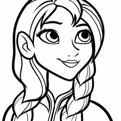 Superlative Picture Of Princess Anna Coloring Pages Best Place To Color Frozen Elsa Drawing Print Disney Easy