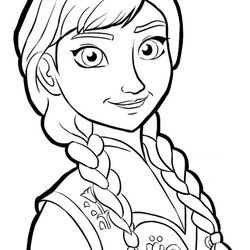 Super Download And Print Coloring Page Anna Frozen Elsa Pages Disney