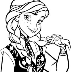 Wizard Best Anna Frozen Coloring Page Free Printable Pages Color Print