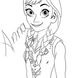 Wonderful Frozen Elsa And Anna Coloring Pages Free Printable Princess By