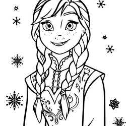 Brilliant Anna Frozen Coloring Page At Free Printable Pages Color Print