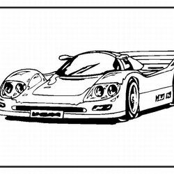 Preeminent Kindergarten Coloring Pages Easy Cars Home Popular Car