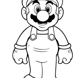 Mario Coloring Pages For Kids Bros