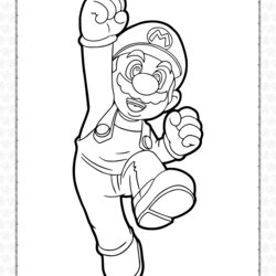 Preeminent Free Super Mario Coloring Pages