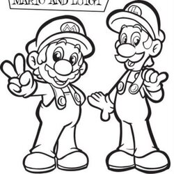 Out Of This World Super Mario Bros Coloring Pages Team Colors Color Brothers Kids Sheets