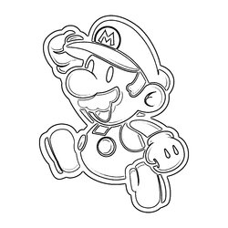 Marvelous Free Printable Mario Coloring Pages For Kids Super Odyssey Paper Star Kart Drawing Hat Brothers