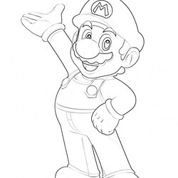 Legit Free Super Mario Coloring Pages For Kids Page