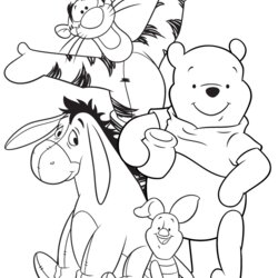 Perfect Free Printable Winnie The Pooh Coloring Pages For Kids Characters