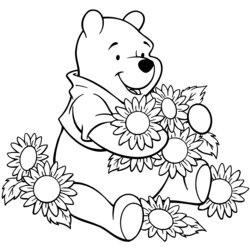 Outstanding Winnie The Pooh Coloring Pages Kids