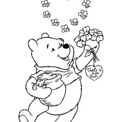 Wonderful Winnie The Pooh Coloring Pages