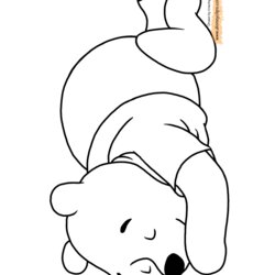 Spiffing Winnie The Pooh Printable Coloring Pages Disney Book Napping