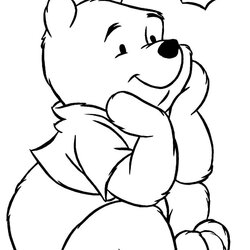 Peerless Disney Animal Winnie The Pooh Characters Coloring Pages Free Sheet