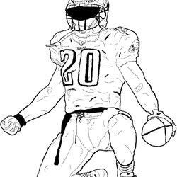Admirable Coloring Pages Football Free And Printable Stopping Thanks