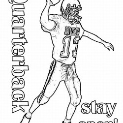 Out Of This World Football Coloring Pages Learn To Kids Player Printable Quarterback Bowl Super Print Color