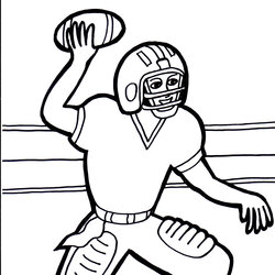 Cool Football Coloring Pages Free Printable