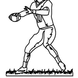 Free Easy To Print Football Coloring Pages