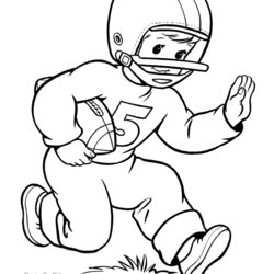 Champion Football Coloring Pages Sports Printable Kids Color Sheets Help Printing Boys Page To