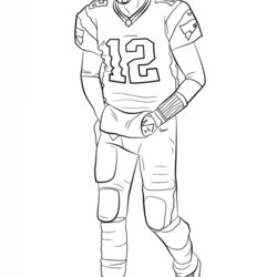 The Highest Standard Free Printable Football Coloring Pages For Kids Best Brady Tom Player Sheets Sports