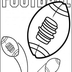 Brilliant Printable Football Coloring Pages Ball