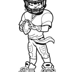 Preeminent Coloring Pages Football Free And Printable Stopping Thanks