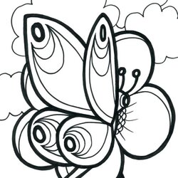 Cool Coloring Pages Of Flowers And Butterflies At Free Butterfly Printable Adult Beautiful Print Adults
