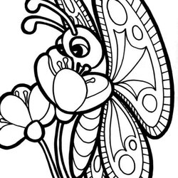 Exceptional Free Coloring Pages Of Butterflies And Flowers Download Butterfly Flower Printable Big Color