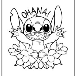 Spiffing Lilo And Stitch Coloring Pages Drawings