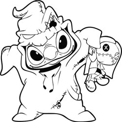Superior Stitch Coloring Pages Cartoon Cool