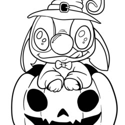 Worthy Stitch On Pumpkin Coloring Page Free Printable Pages