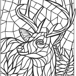 Swell Get This Printable Mosaic Coloring Pages Online