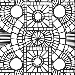 Marvelous Mosaic Patterns Coloring Pages Home Popular