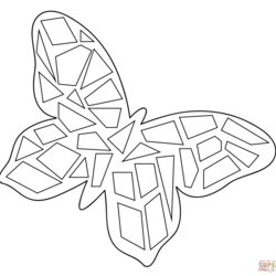 Sterling Mosaic Coloring Pages For Kids Home Printable Butterfly Sheets Colouring Print Template Templates