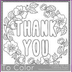 Fantastic Thank You Coloring Pages For Kids At Free Download Marvelous Color