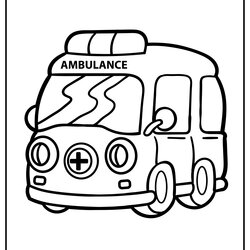 Coloring Pages Ambulance