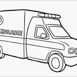 Sublime Ambulance Coloring Page Home Popular