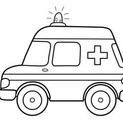 Very Good Ambulance Car Transportation Coloring Pages For Kids Printable Free Sheets Preschool Trucks Print