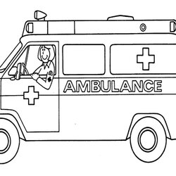 Ambulance Transportation Free Printable Coloring Pages Drawing