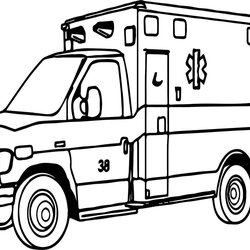 Fine Top Fantastic Ambulance Coloring Page Pictures Pages Hospital Medical Care Facility Sheet