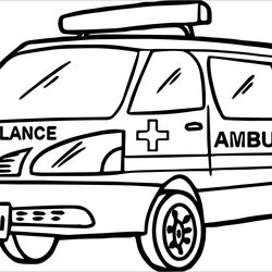 Magnificent Ambulance Coloring Pages Car