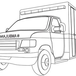 Swell Ambulance Free Printable Coloring Page Pages