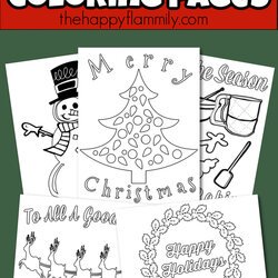 Simple Christmas Coloring Pages