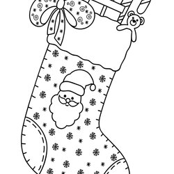 Brilliant Free Easy To Print Christmas Coloring Pages Santa Stock