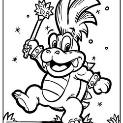 Superlative Super Mario Bros Coloring Pages New And Exciting