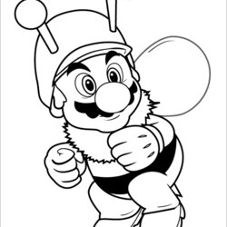 Fine Super Mario Brothers Coloring Pages Home