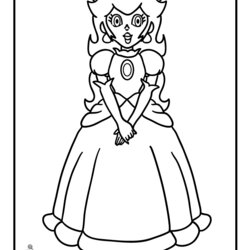 Swell Super Mario Brothers Printable Coloring Pages Home Peach Princess Print Daisy Game Cake Designs Popular